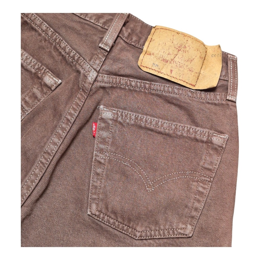 VTG 1997 Levi's 501 Women's 26x32 Brown Made in USA Button Fly Jeans 90s